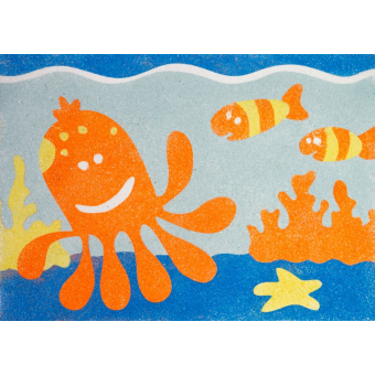 Peel 'N Stick Sand Art Kit - Aquatic Friends 1